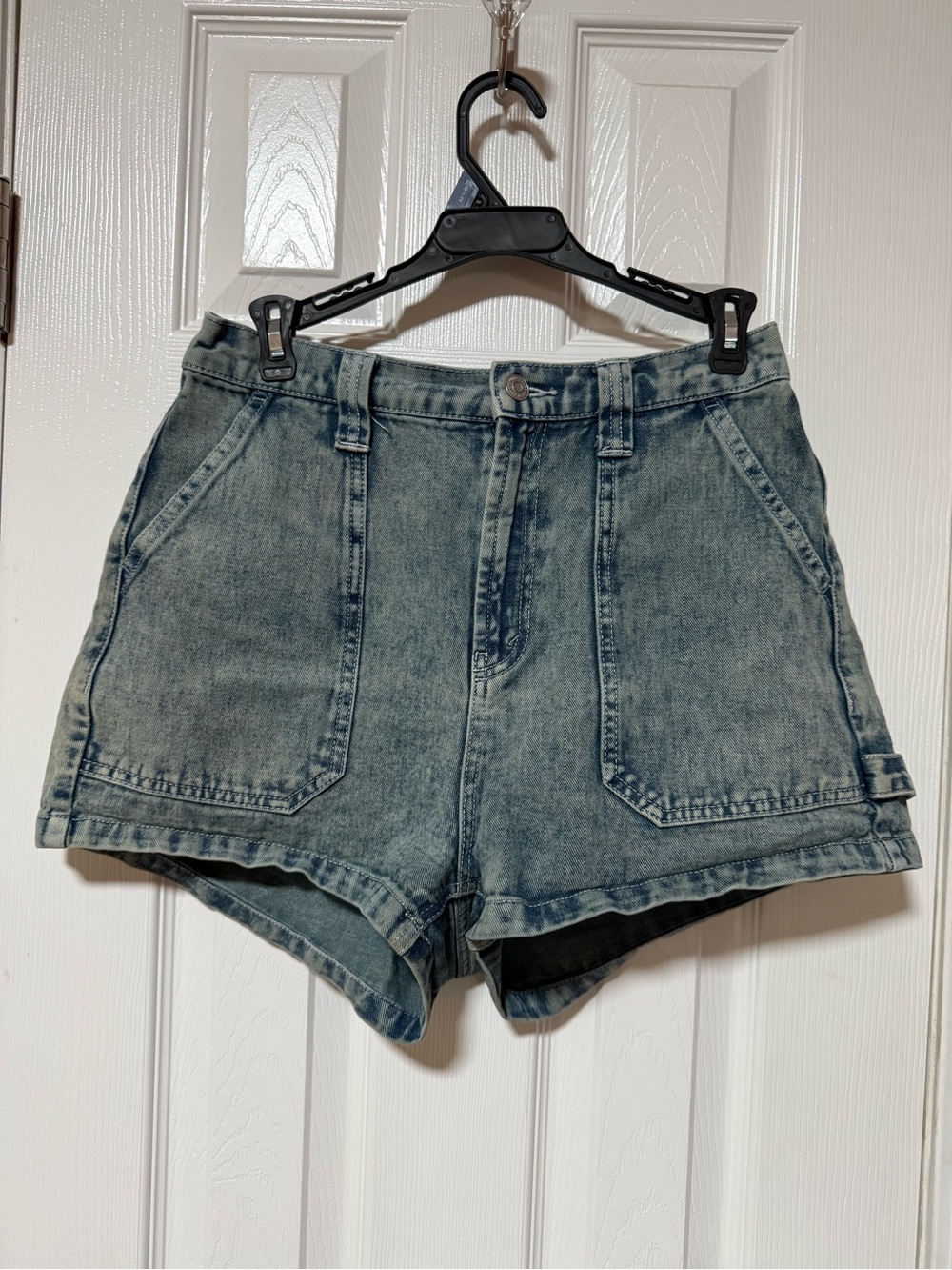 wild fable Washed Blue High-Rise Denim Shorts